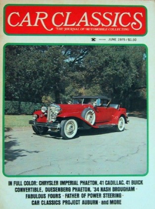CAR CLASSICS 1975 JUNE Vol7 #3 - FORD V-8, '31 IMPERIAL